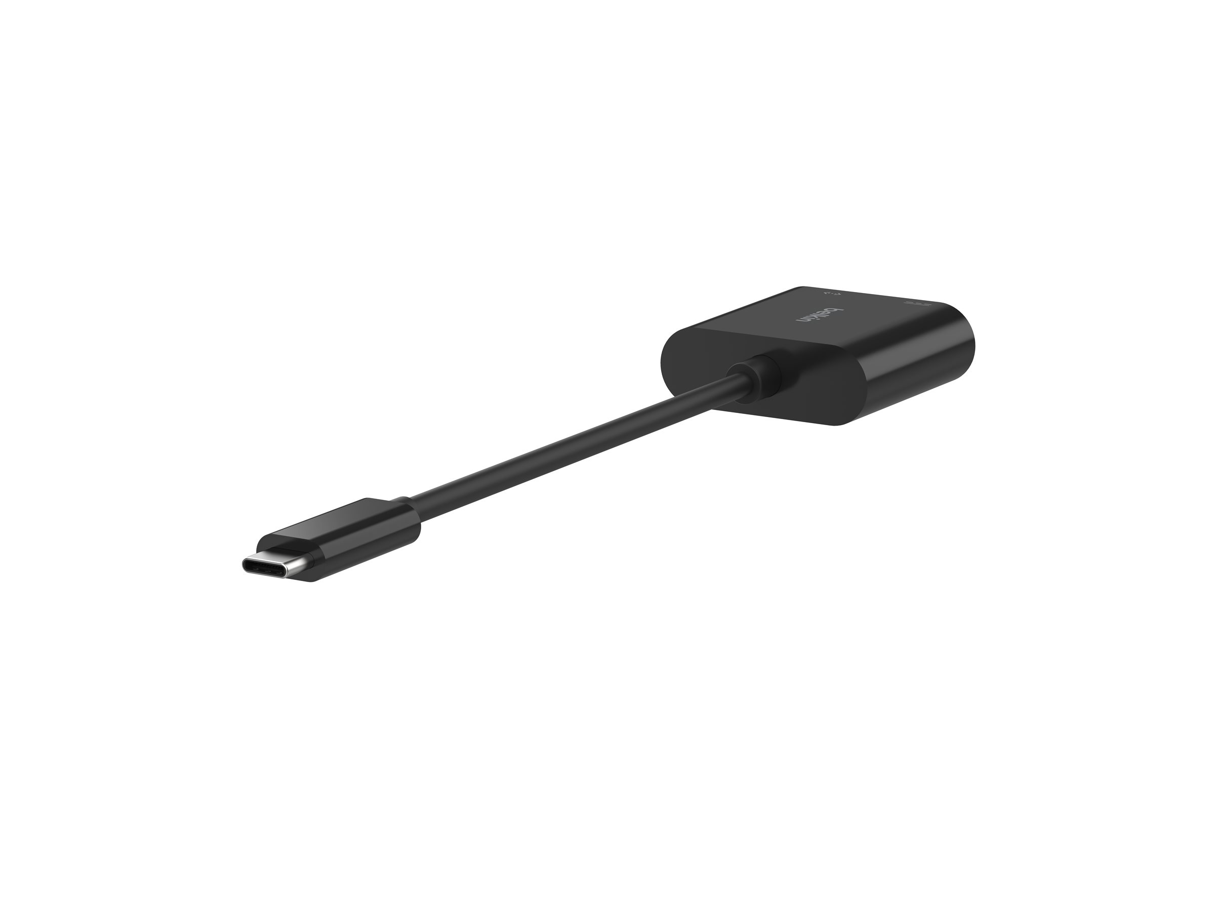 Belkin - Adaptateur réseau - USB-C - Gigabit Ethernet x 1 + USB-C (uniquement alimentation) x 1 - INC019btBK - Cartes réseau