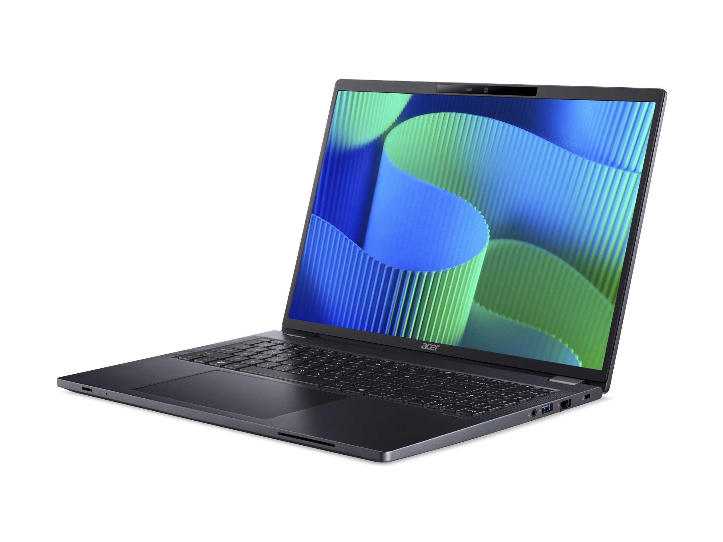 Acer TravelMate P4 16 TMP416-53-TCO - Intel Core Ultra 5 - 125U / jusqu'à 4.3 GHz - Win 11 Pro - Intel Graphics - 16 Go RAM - 512 Go SSD NVMe - 16" IPS 1920 x 1200 - Gigabit Ethernet - Wi-Fi 6E, Bluetooth - bleu ardoise - clavier : Français - NX.B9BEF.001 - Ordinateurs portables