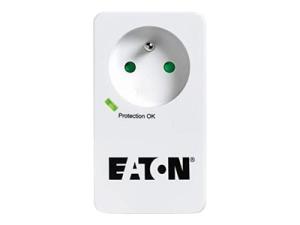 Eaton Protection Box - Protection contre les surtensions - CA 220-250 V - 4000 Watt - connecteurs de sortie : 1 - blanc - PB1TF - Parasurtenseurs et PDU