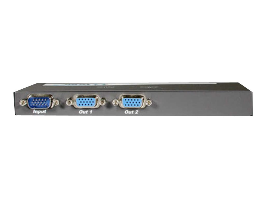 C2G 2-Port UXGA Monitor Splitter/Extender (Male Input) - Répartiteur video - de bureau - 89012 - Commutateurs KVM