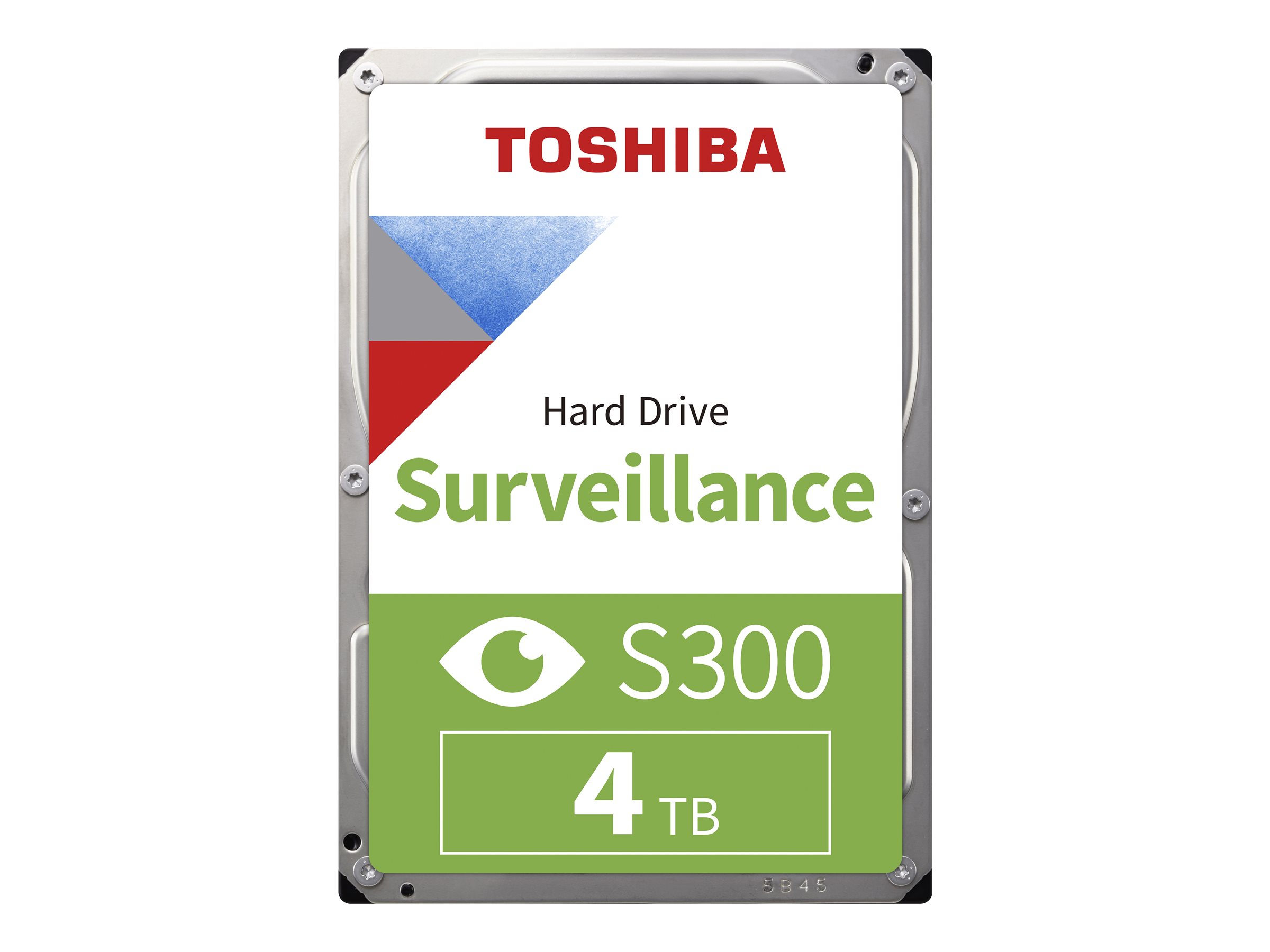 Toshiba S300 Surveillance - Disque dur - 4 To - interne - 3.5" - SATA 6Gb/s - 5400 tours/min - mémoire tampon : 128 Mo - HDWT840UZSVA - Disques durs internes