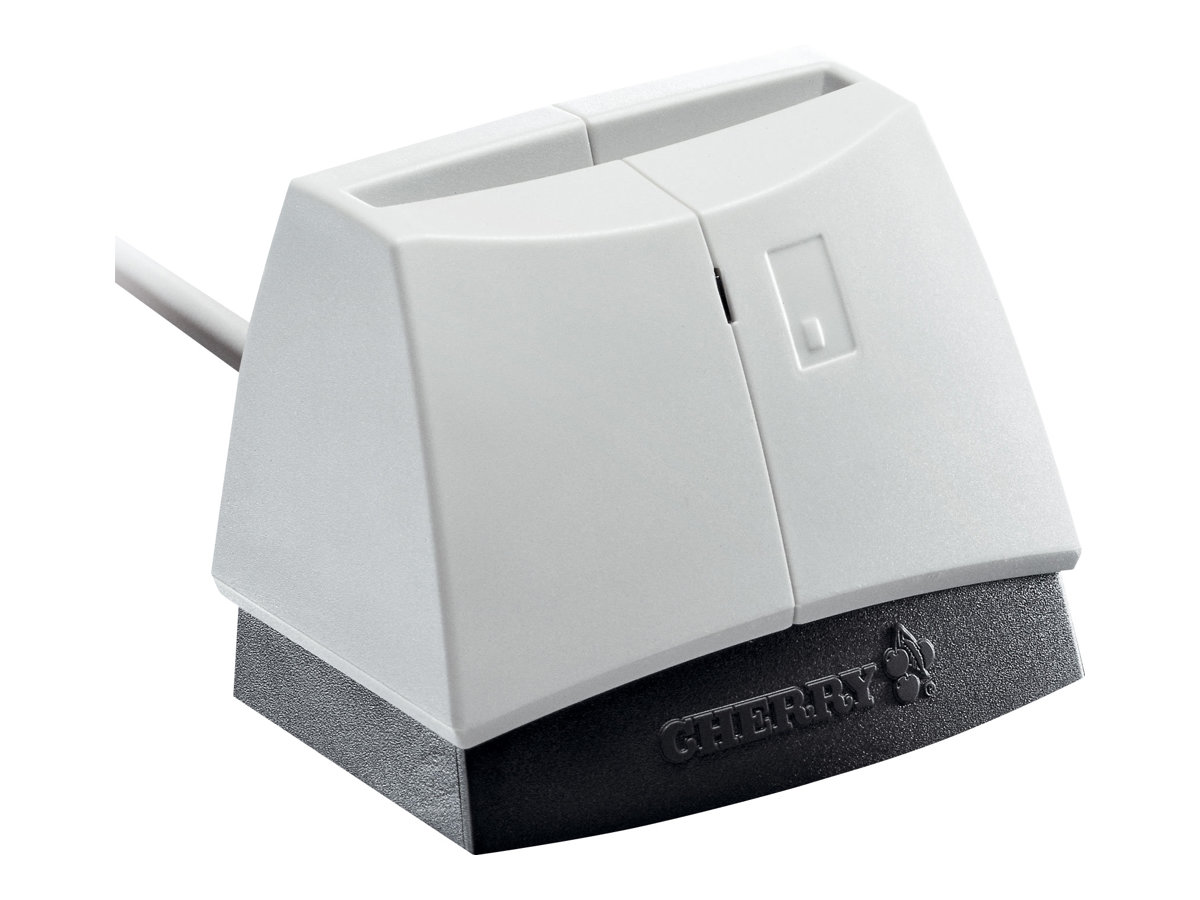 CHERRY SmartTerminal ST-1144 - Lecteur de cartes à puce - USB 2.0 - blanc (supérieur), base noire - ST-1144UB - Lecteurs smartcard