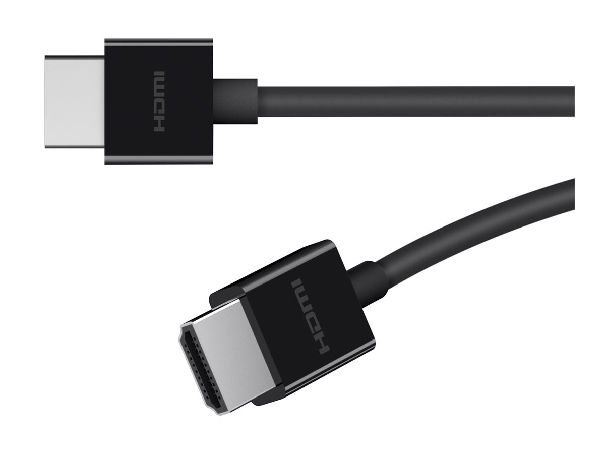 Belkin BOOST CHARGE - Ultra High Speed - câble HDMI - HDMI mâle pour HDMI mâle - 2 m - noir - support 8K - pour P/N: AVC006BTSGY, F4U098BT, F4U110BT, INC003TTBK, INC004BTSGY - AV10175BT2MBKV2 - Câbles HDMI