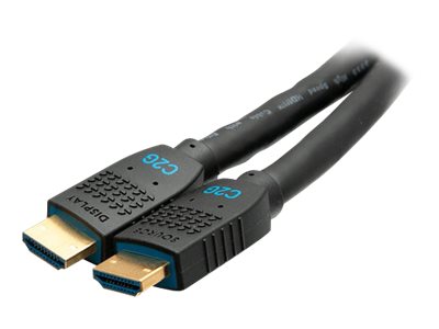 C2G 50ft Ultra Flexible 4K Active HDMI Cable Gripping 4K 60Hz - In-Wall M/M - Câble HDMI avec Ethernet - HDMI mâle pour HDMI mâle - 15.2 m - noir - actif, support pour 4K60Hz - C2G10384 - Câbles HDMI