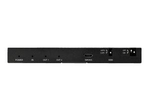 StarTech.com ST122HD20S Répartiteur HDMI à 2 ports - 4K 60 Hz - Scaler incorporé - Multiprise HDMI - Son surround 7.1 - Répartiteur vidéo/audio - 2 x HDMI - de bureau - ST122HD20S - Commutateurs KVM