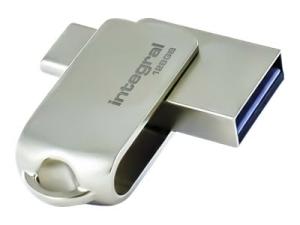 Integral 360-C Dual - Clé USB - 128 Go - USB 3.2 Gen 1 / USB-C - INFD128GB360CDL3.0 - Lecteurs flash