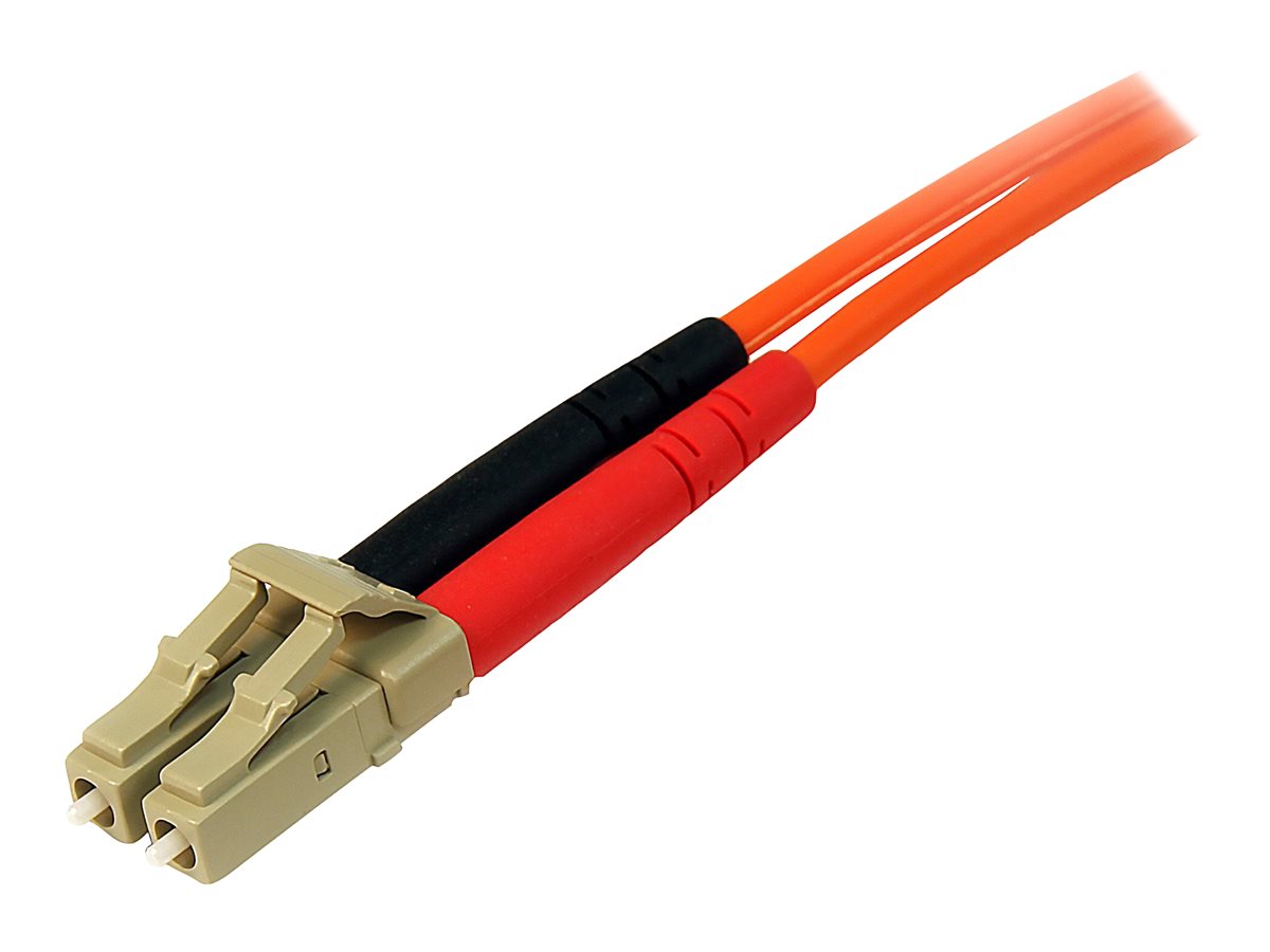 StarTech.com 2m Fiber Optic Cable - Multimode Duplex 50/125 - LSZH - LC/LC - OM2 - LC to LC Fiber Patch Cable (50FIBLCLC2) - Câble réseau - LC multi-mode (M) pour LC multi-mode (M) - 2 m - fibre optique - duplex - 50 / 125 microns - pour P/N: GLCLHSMDSTTA, GLCSXMMDST, GLCSXMMDSTT, JD118BST, MASFP1GBSXST, SFP100BFXST - 50FIBLCLC2 - Câblesenfibres