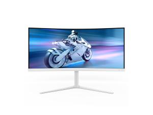 Philips Evnia 5000 34M2C5501A - Écran LED - jeux - incurvé - 34" - 3440 x 1400 WQHD @ 180 Hz - Fast VA - 300 cd/m² - 4000:1 - DisplayHDR 400 - 0.5 ms - 2xHDMI, DisplayPort - haut-parleurs - blanc - 34M2C5501A/00 - Écrans d'ordinateur