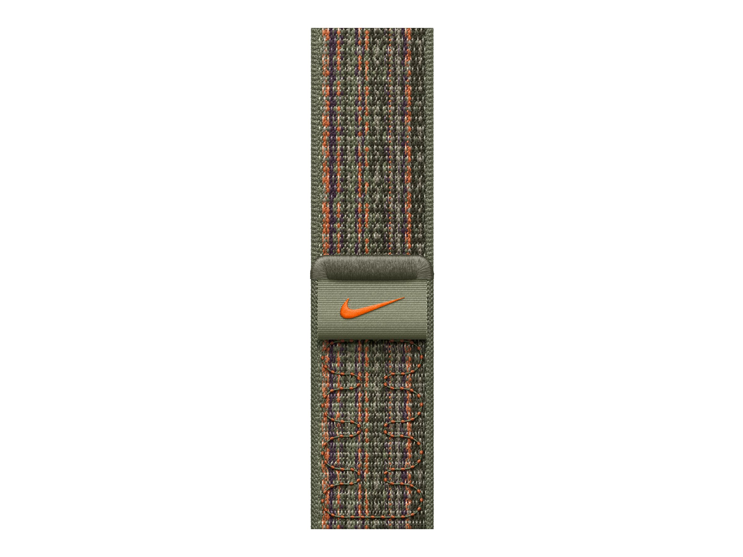 Apple Nike - Boucle pour montre intelligente - 45 mm - 145 - 220 mm - séquoia/orange - MTL63ZM/A - accessoires divers