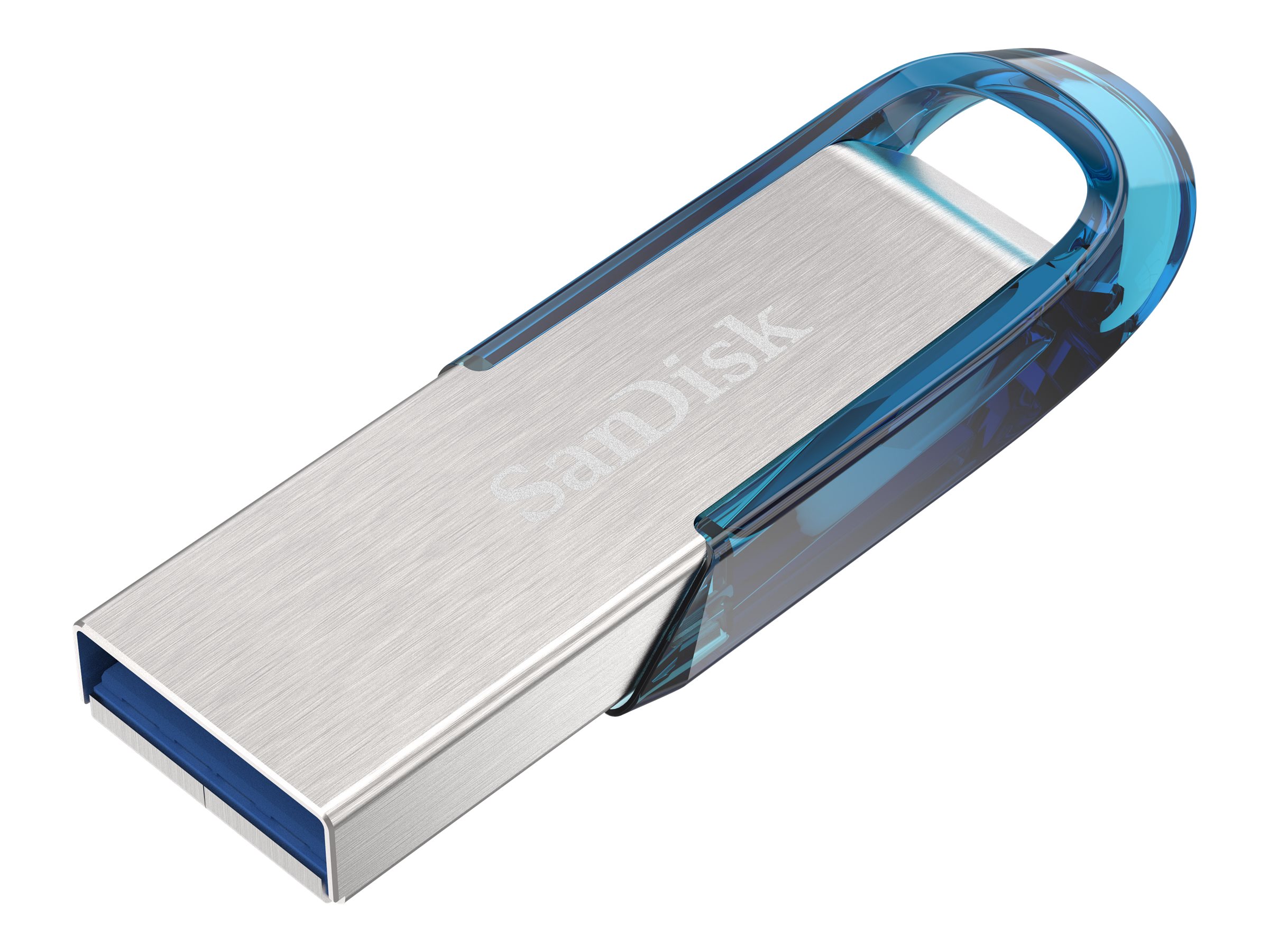 SanDisk Ultra Flair - Clé USB - 128 Go - USB 3.0 - bleu - SDCZ73-128G-G46B - Lecteurs flash