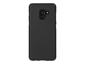 Mobilis T-Series - Coque de protection pour téléphone portable - noir - pour Samsung Galaxy A8 (2018) - 010140 - Coques et étuis pour téléphone portable