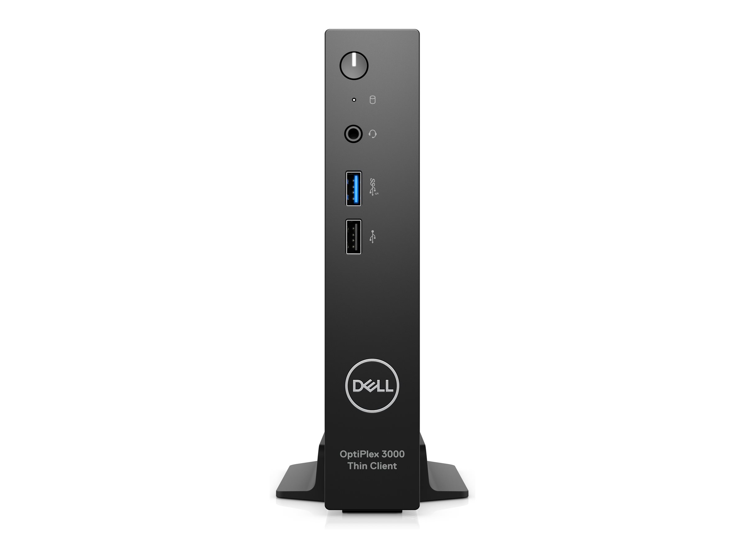 Dell OptiPlex 3000 Thin Client - Client léger - MBF 1 x Celeron N5105 / jusqu'à 2.9 GHz - RAM 8 Go - flash - eMMC 64 Go - UHD Graphics - IEEE 802.11ax (Wi-Fi 6E), Gigabit Ethernet, Bluetooth - Dell ThinOS - moniteur : aucun - noir, noir (souris) - BTP - avec 3 ans de service ProSupport de Dell - TNGGM - Clients légers