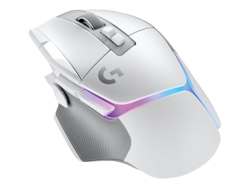 Logitech G G502 X PLUS - Souris - optique - 11 boutons - sans fil - 2.4 GHz - récepteur USB Logitech LIGHTSPEED - blanc - 910-006171 - Souris