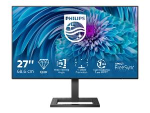 Philips E-line 275E2FAE - Écran LED - 27" - 2560 x 1440 QHD @ 75 Hz - IPS - 350 cd/m² - 1000:1 - 1 ms - 2xHDMI, DisplayPort - haut-parleurs - noir texturé - 275E2FAE/00 - Écrans d'ordinateur