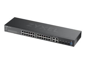 Zyxel GS2220-28 - Commutateur - Géré - 24 x 10/100/1000 + 4 x SFP Gigabit combiné - Montable sur rack - GS2220-28-EU0101F - Concentrateurs et commutateurs gigabit