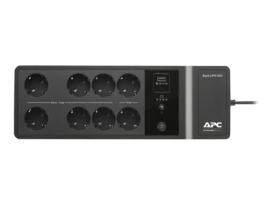 APC Back-UPS BE650G2-GR - Onduleur - CA 230 V - 400 Watt - 650 VA - connecteurs de sortie : 8 - noir - BE650G2-GR - UPS autonomes
