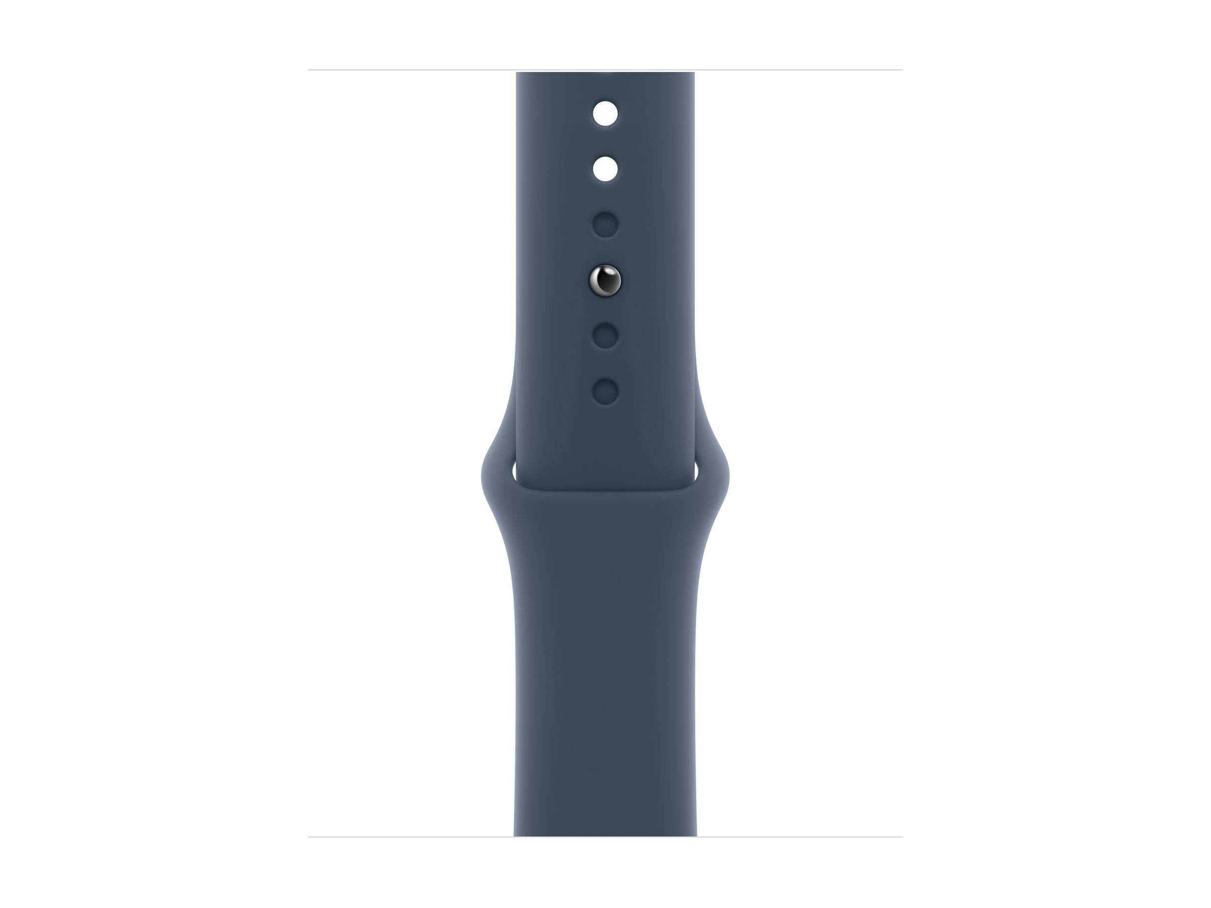 Apple Watch SE (GPS) - 2e génération - 40 mm - aluminium argenté - montre intelligente avec bande sport - fluoroélastomère - bleu orage - taille du bracelet : M/L - 32 Go - Wi-Fi, Bluetooth - 26.4 g - MRE23QF/A - Montres intelligentes