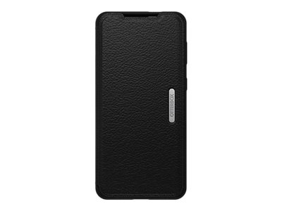 OtterBox Strada Series - Étui à rabat pour téléphone portable - cuir, polycarbonate - noir ombré - pour Samsung Galaxy S21+ 5G - 77-82086 - Coques et étuis pour téléphone portable
