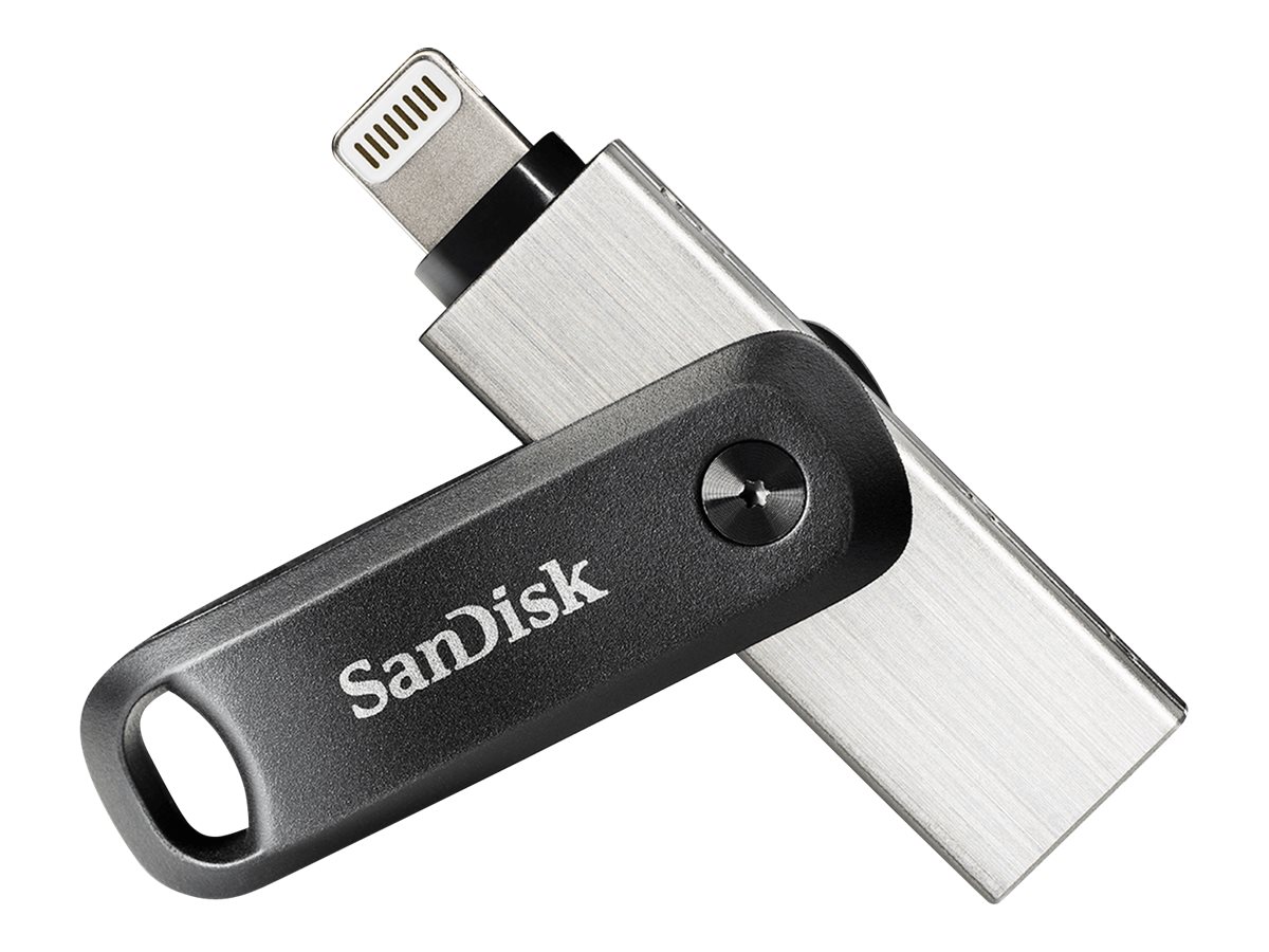 SanDisk iXpand Go - Clé USB - 128 Go - USB 3.0 / Lightning - SDIX60N-128G-GN6NE - Lecteurs flash