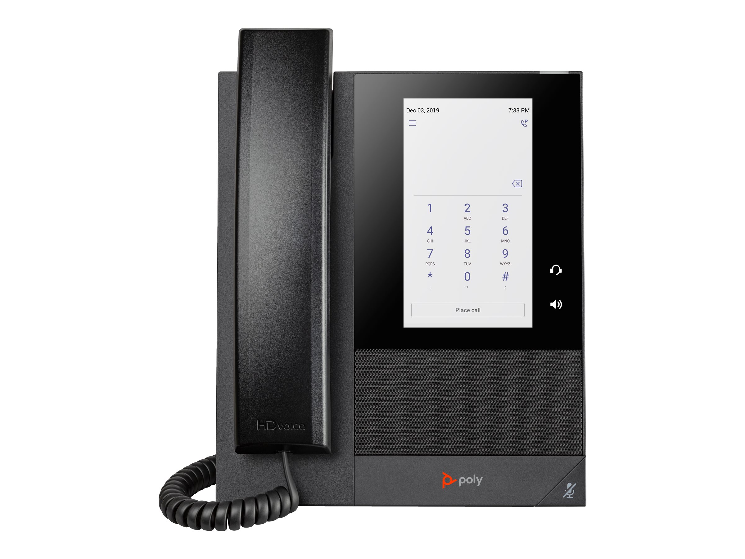 Poly CCX 400 - Pour Microsoft Teams - téléphone VoIP avec ID d'appelant/appel en instance - SIP, SDP - 24 lignes - noir - 848Z8AA#AC3 - Téléphones filaires