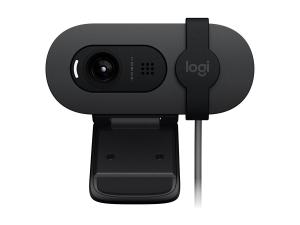 Logitech BRIO 100 - Webcam - couleur - 2 MP - 1920 x 1080 - 1080p, 720p - audio - USB - 960-001585 - Webcams