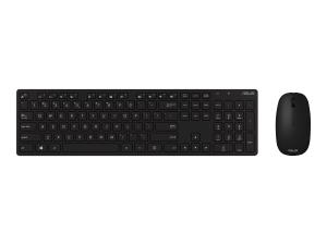 ASUS W5000 - Ensemble clavier et souris - sans fil - 2.4 GHz - Français - noir - 90XB0430-BKM2J0 - Claviers