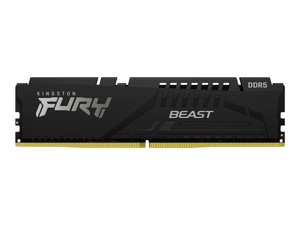 Kingston FURY Beast - DDR5 - module - 32 Go - DIMM 288 broches - 5600 MHz / PC5-44800 - CL36 - 1.25 V - mémoire sans tampon - on-die ECC - noir - KF556C36BBE-32 - DDR5