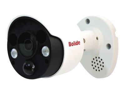 Bolide BN8035F/NDAA - Caméra de surveillance réseau - puce - résistant aux intempéries - couleur (Jour et nuit) - 5 MP - 2592 x 1944 - montage M12 - Focale fixe - audio - LAN 10/100 - H.264, H.265 - CC 12 V / PoE - BN8035F/NDAA - Caméras IP