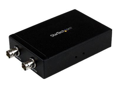 StarTech.com Convertisseur HDMI vers 3G SDI avec deux sorties SDI jusqu'à 230m - Adaptateur audio / vidéo HDMI vers SDI - Noir - Convertisseur vidéo - HDMI - 3G-SDI - noir - HD2SDI - Convertisseurs vidéo