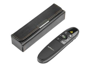 StarTech.com Télécommande de présentation sans fil avec pointeur laser vert - 27m - Zapette pour Mac / Windows (PRESREMOTEG) - Télécommande de présentation - RF - noir - PRESREMOTEG - Télécommandes