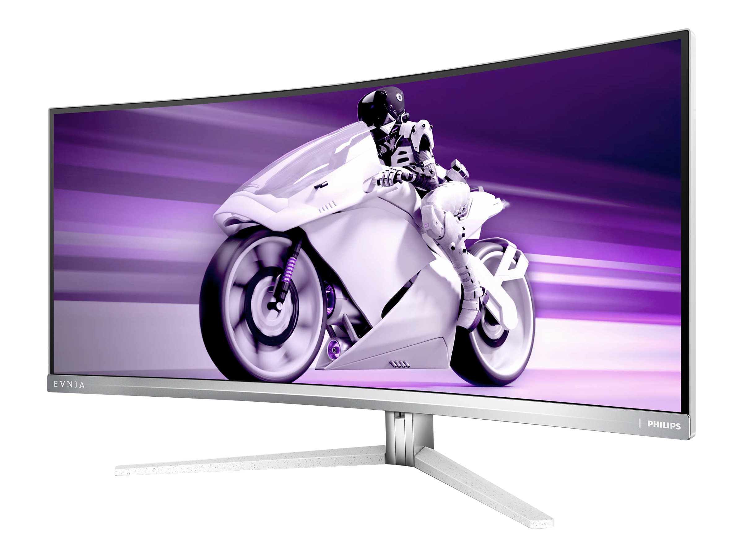 Philips Evnia 7000 34M2C7600MV - Écran LED - jeux - incurvé - 34" - 3440 x 1400 WQHD @ 165 Hz - VA - 1400 cd/m² - 3000:1 - DisplayHDR 1400 - 2.5 ms - 2xHDMI, DisplayPort, USB-C - haut-parleurs - blanc - 34M2C7600MV/00 - Écrans d'ordinateur