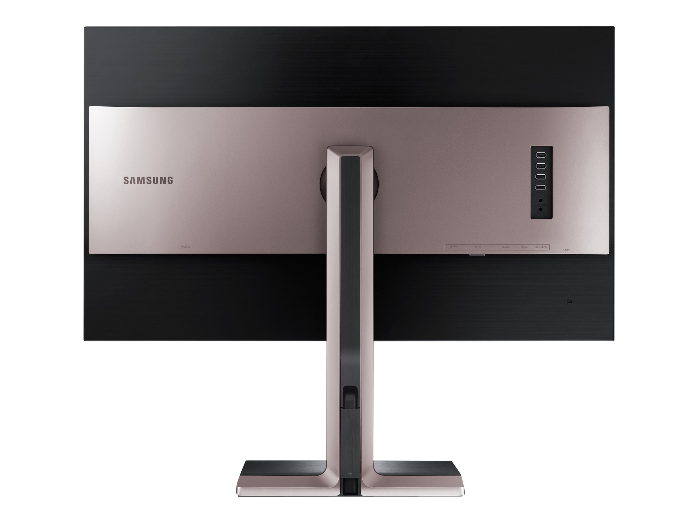 Samsung S27D850T - SD850 Series - écran LED - 27" - 2560 x 1440 - Plane to Line Switching (PLS) - 350 cd/m² - 1000:1 - 5 ms - HDMI, DVI-D, DisplayPort - argent titane, noir mat - LS27D85KTSN/EN - Écrans d'ordinateur