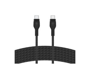 Belkin BOOST CHARGE - Câble USB - 24 pin USB-C (M) pour 24 pin USB-C (M) - 3 m - noir - CAB011BT3MBK - Câbles USB