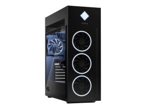 OMEN 45L by HP GT22-2063nf - microATX jeux - Core i9 i9-14900K / jusqu'à 6 GHz - RAM 64 Go - SSD 2 x 2 To - TLC - NVIDIA GeForce RTX 4090 / Intel UHD Graphics 770 - Gigabit Ethernet, IEEE 802.11ax (Wi-Fi 6E), Bluetooth 5.3 - Win 11 Home - moniteur : aucun - noir, logo chrome foncé, finition peinte (capots latéraux et supérieurs), verre noir trempé (couvercle avant) - AW0W8EA#ABF - Ordinateurs de bureau