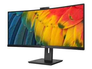 Philips 34B1U5600CH - 5000 Series - écran LED - incurvé - 34" - 3440 x 1440 WQHD @ 120 Hz - VA - 350 cd/m² - 3000:1 - 4 ms - HDMI, DisplayPort, USB-C - haut-parleurs - noir texturé - 34B1U5600CH/00 - Écrans d'ordinateur