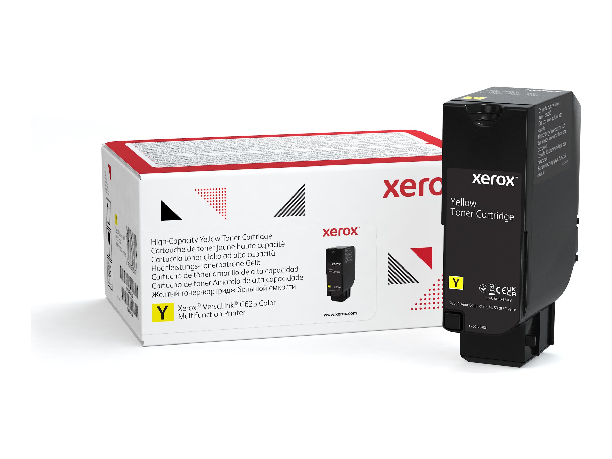 Xerox - Haute capacité - jaune - original - boîte - cartouche de toner - pour VersaLink C625, C625V_DN - 006R04639 - Cartouches de toner