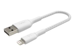 Belkin BOOST CHARGE - Câble Lightning - Lightning mâle pour USB mâle - 15 cm - blanc - CAA002BT0MWH - Accessoires pour systèmes audio domestiques