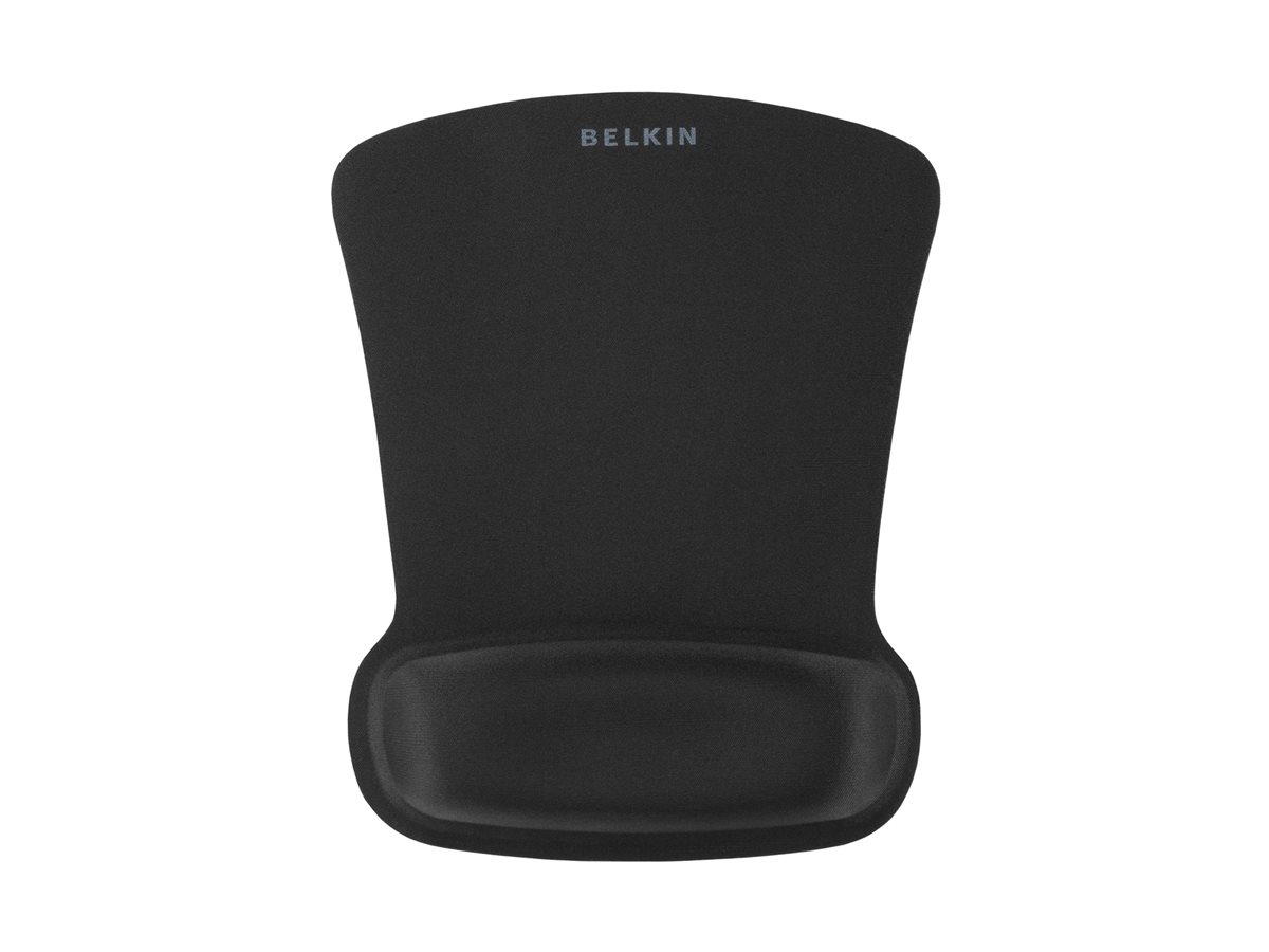 Belkin WaveRest Tapis de souris en gel - Tapis de souris avec repose-poignets - noir - F8E262-BLK - Accessoires de souris