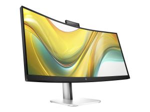 HP 534pm - Series 5 Pro - écran LED - incurvé - 34" - 3440 x 1440 WQHD @ 100 Hz - VA - 400 cd/m² - 4000:1 - 5 ms - HDMI, DisplayPort, USB-C - noir de jais, argent naturel (support) - Smart Buy - 9E0Z2UT#ABB - Écrans d'ordinateur