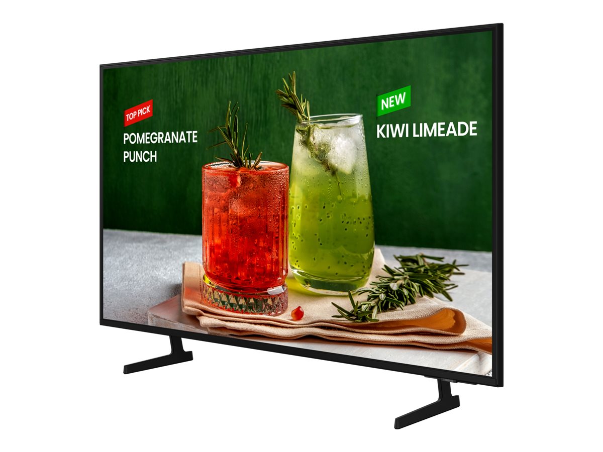 Samsung BE75D-H - Classe de diagonale 75" BED-H Series TV LCD rétro-éclairée par LED - Crystal UHD - signalisation numérique - Smart TV - Tizen OS - 4K UHD (2160p) 3840 x 2160 - HDR - Edge LED BLU - noir - LH75BEDHLGUXEN - Écrans de signalisation numérique