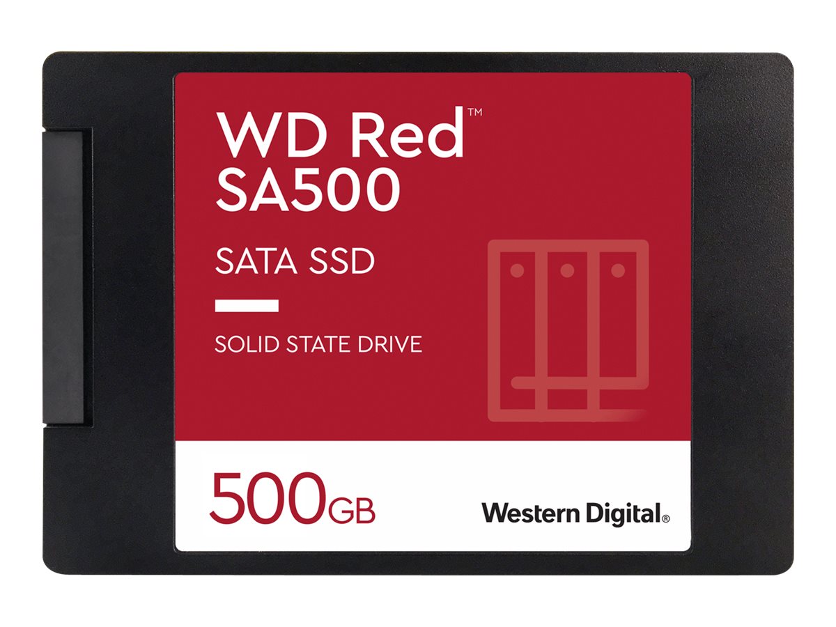WD Red SA500 WDS500G1R0A - SSD - 500 Go - interne - 2.5" - SATA 6Gb/s - WDS500G1R0A - Disques durs pour ordinateur portable