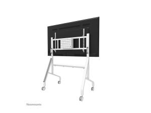 Neomounts FL50-575WH1 - Chariot - robuste - pour présentoir - support au sol - verrouillable - acier - blanc - Taille d'écran : 65"-110" - FL50-575WH1 - Montages d'équipement audio et vidéo