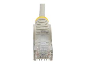 StarTech.com Cable reseau Ethernet RJ45 Cat6 de 2,5 m - Cordon de brassage mince Cat 6 UTP sans crochet - Fil Gigabit gris (N6PAT250CMGRS) - Cordon de raccordement - RJ-45 (M) pour RJ-45 (M) - 2.5 m - CAT 6 - sans crochet - gris - N6PAT250CMGRS - Câbles à paire torsadée
