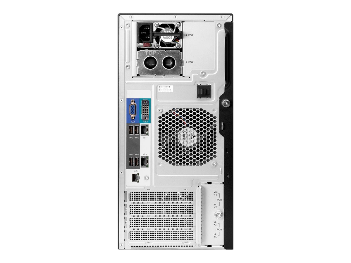 HPE ProLiant ML30 Gen10 Plus Performance - Serveur - tour - 4U - 1 voie - 1 x Xeon E-2314 / jusqu'à 4.5 GHz - RAM 16 Go - SATA - hot-swap 3.5" baie(s) - aucun disque dur - Gigabit Ethernet - moniteur : aucun - P44720-421 - Serveurs tour