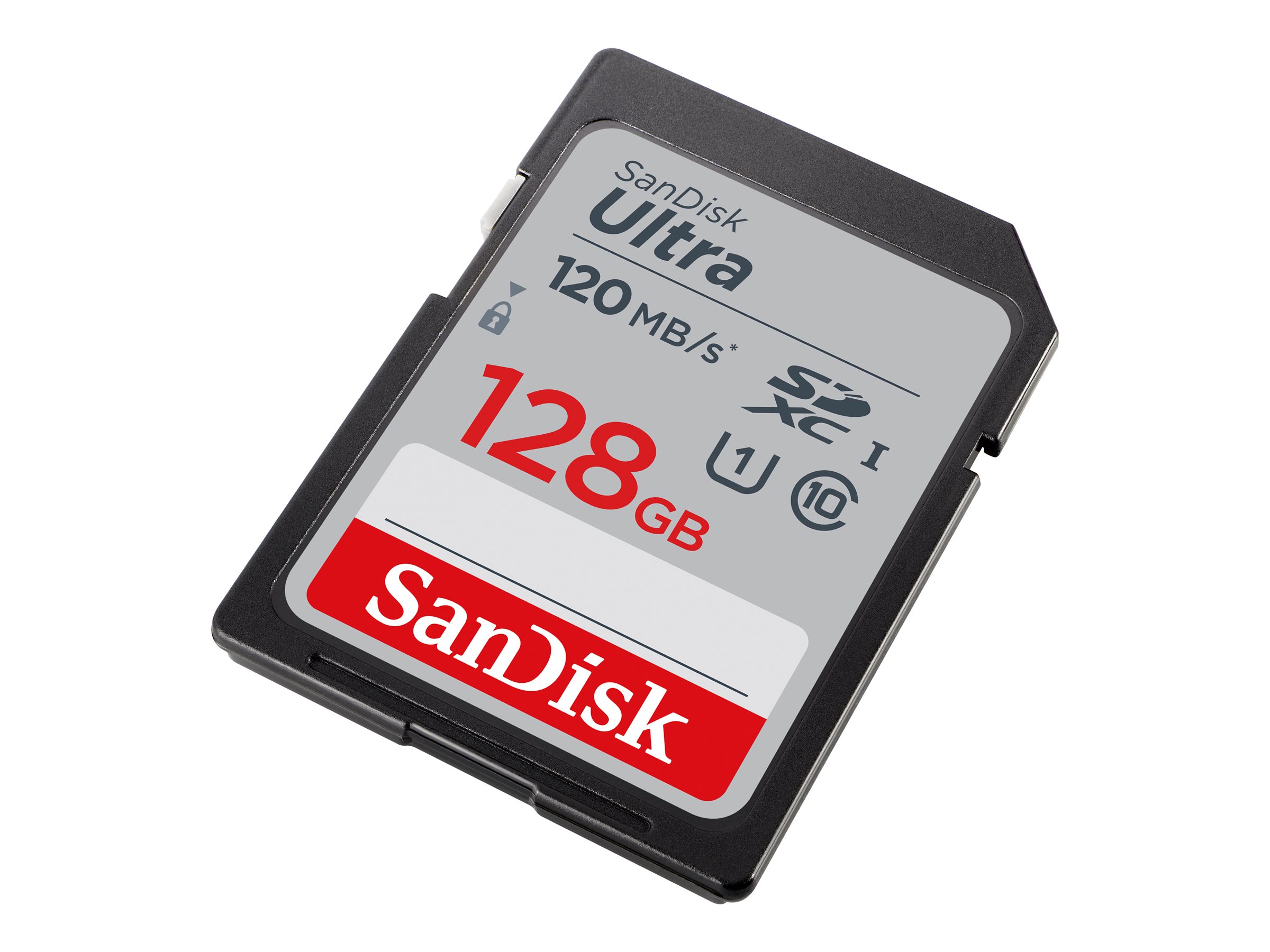 SanDisk Ultra - Carte mémoire flash - 128 Go - Class 10 - SDHC UHS-I - SDSDUNB-128G-GN6IN - Cartes flash