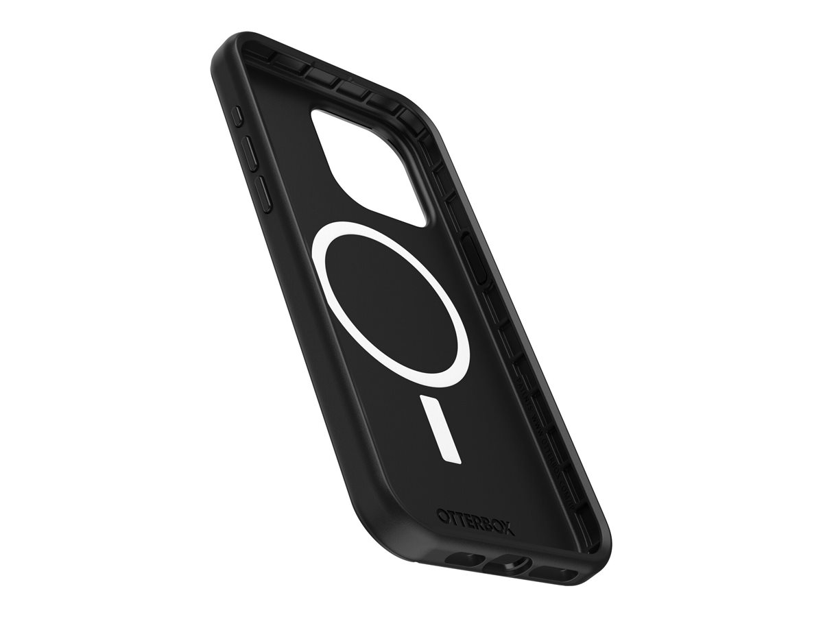 OtterBox Symmetry Series - Coque de protection pour téléphone portable - compatibilité avec MagSafe - polycarbonate, caoutchouc synthétique - noir - pour Apple iPhone 15 Pro Max - 77-92897 - Coques et étuis pour téléphone portable