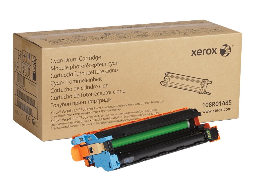 Xerox VersaLink C605 - Cyan - Cartouche de tambour - pour VersaLink C600, C605 - 108R01485 - Autres consommables et kits d'entretien pour imprimante