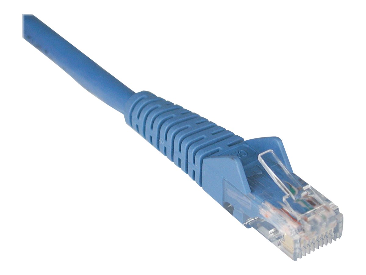 Eaton Tripp Lite Series Cat6 Gigabit Snagless Molded (UTP) Ethernet Cable (RJ45 M/M), PoE, Blue, 3 ft. (0.91 m) - Cordon de raccordement - RJ-45 (M) pour RJ-45 (M) - 0.9 m - UTP - CAT 6 - moulé, sans crochet, bloqué - bleu - N201-003-BL - Câbles à paire torsadée