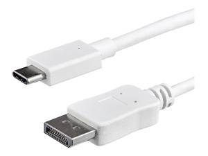StarTech.com USB C vers DisplayPort - Câble adaptateur USB Type C vers DP - 1 m - Blanc - 4K 60 Hz - Adaptateur vidéo externe - STM32F072CBU6 - USB-C - DisplayPort - blanc - CDP2DPMM1MW - Adaptateurs vidéo grand public