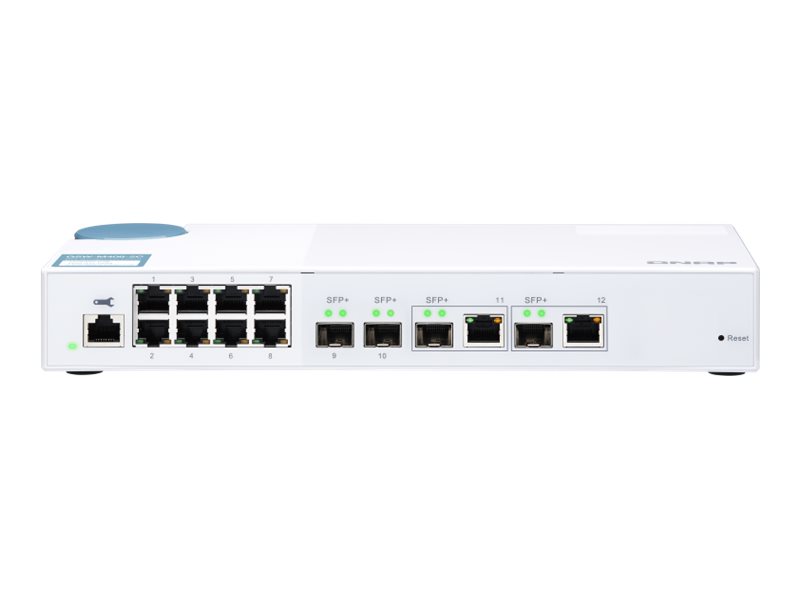 QNAP QSW-M408-2C - Commutateur - Géré - 2 x 10 Gigabit SFP+ + 2 x combo 10 gigabits SFP+ + 8 x 10/100/1000 - de bureau - QSW-M408-2C - Commutateurs gérés